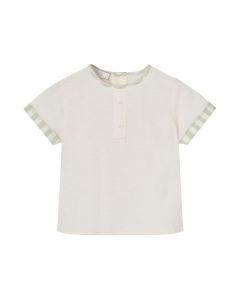 Playera con Detalle Cuadros "FRESCURA"