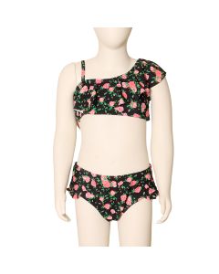 Traje de Baño Niña Top Tirante y un Hombro OLAN