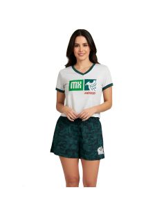 Set Pijama Playera Manga Corta y Short Mundial
