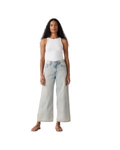 Jeans Middy Wide Leg Ankle Long Bottoms
