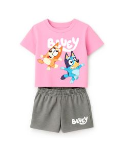 Conjunto Short Bluey para Niña