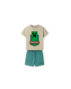 Conjunto Short Minecraft para Niño