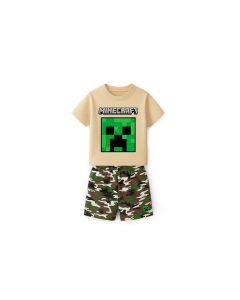 Conjunto Short Minecraft para Niño