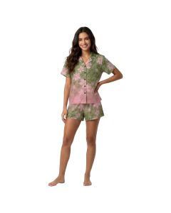 Conjunto Pijama Camisera MC Short Dama Stitch