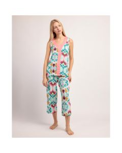 Conjunto Pijama Dama Palazzo sin Mangas