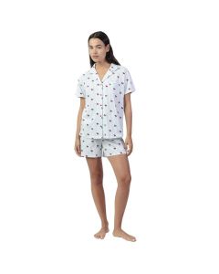 Conjunto Pijama Dama Manga Corta Botones