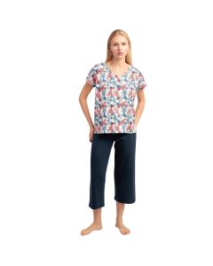 Conjunto Pijama Dama Palazzo Manga Corta