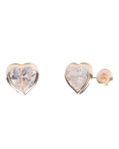Aretes Biselado 4 X 4 Corazón