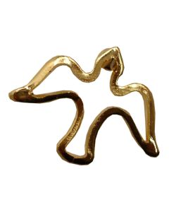 Pin Paloma Calada Dorada