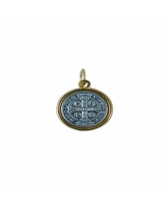 Medalla San Benito Bisel Dorado