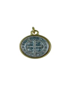 Medalla San Benito Bisel Dorado