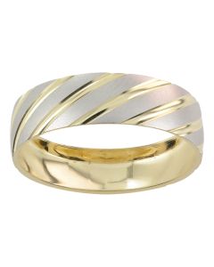 Argolla Platinada 6 MM Hueca - Entrega 30 Dias