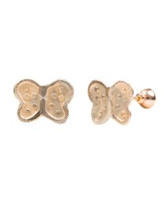 Aretes Mariposa Mate