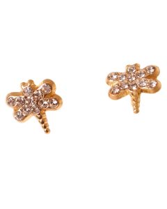 Aretes Recto Libélula con PIEDRA