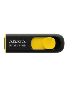 Memoria ADATA USB 3.0 UV128 64GB Retráctil NEGRO-a