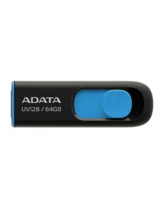 Memoria ADATA USB 3.0UV128 64GB Retráctil NEGRO-AZ